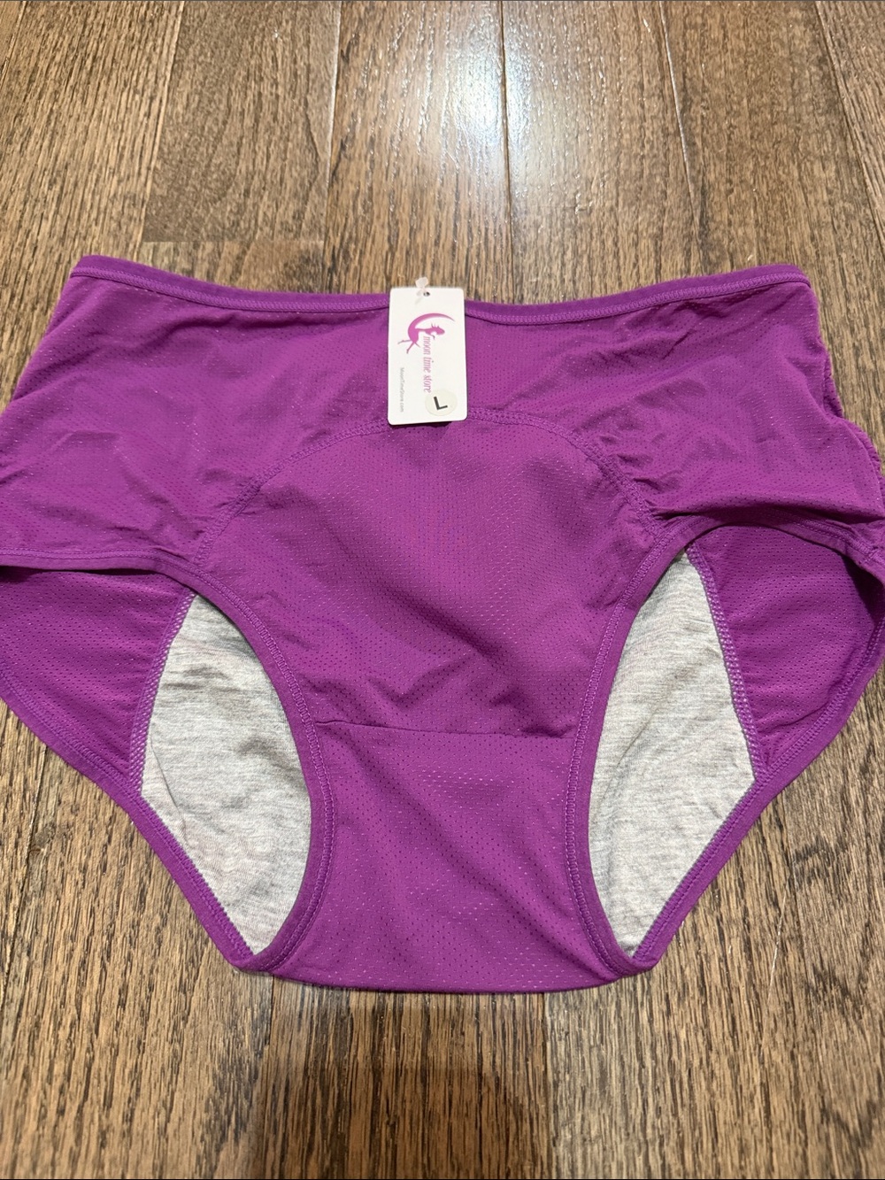MOON TIME STORE Period Panties Reusable menstrual Leakproof Underwear - L